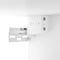 vidaXL - Halmeubel - 97,5x37x99 - cm - bewerkt - hout - wit