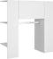 vidaXL - Halmeubel - 97,5x37x99 - cm - bewerkt - hout - wit