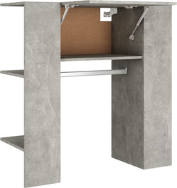 vidaXL - Halmeubel - 97,5x37x99cm - bewerkt - hout - betongrijs