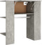 vidaXL - Halmeubel - 97,5x37x99cm - bewerkt - hout - betongrijs