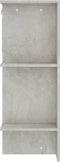 vidaXL - Halmeubel - 97,5x37x99cm - bewerkt - hout - betongrijs