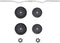 vidaXL - Halter - met - gewichten - 30 - kg