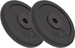 vidaXL - Halterschijven - 2 - st - 2x10 - kg - gietijzer