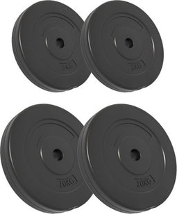 vidaXL - Halterschijven - 4 - st - 30 - kg - beton