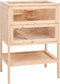 vidaXL - Hamsterkooi - 55x40x80 - cm - massief - vurenhout