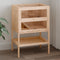 vidaXL - Hamsterkooi - 55x40x80 - cm - massief - vurenhout