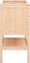 vidaXL - Hamsterkooi - 55x40x80 - cm - massief - vurenhout
