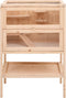 vidaXL - Hamsterkooi - 55x40x80 - cm - massief - vurenhout
