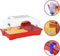 vidaXL - Hamsterkooi - 57x33x26 - cm - polypropeen - blauw
