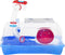 vidaXL - Hamsterkooi - 57x33x26 - cm - polypropeen - blauw