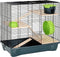 vidaXL - Hamsterkooi - 58x32x36 - cm - polypropeen - en - metaal - rood