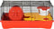 vidaXL - Hamsterkooi - 58x32x36 - cm - polypropeen - en - metaal - rood