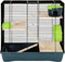 vidaXL - Hamsterkooi - 58x32x36 - cm - polypropeen - en - metaal - rood