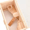 vidaXL - Hamsterkooi - 60x30x35 - cm - massief - vurenhout