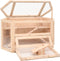 vidaXL - Hamsterkooi - 80x40x43 - cm - massief - vurenhout