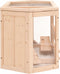 vidaXL - Hamsterkooi - 80x40x43 - cm - massief - vurenhout