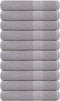 vidaXL - Handdoeken - 10 - st - 100x200 - cm - 360 - g/m² - 100% - katoen - grijs