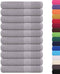 vidaXL - Handdoeken - 10 - st - 100x200 - cm - 360 - g/m² - 100% - katoen - grijs