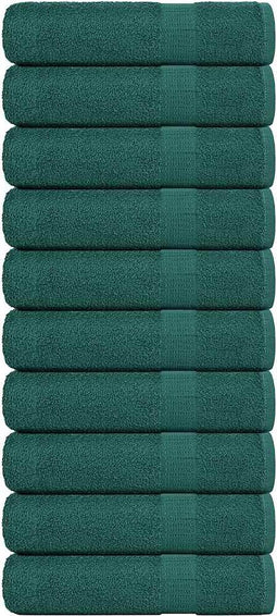 vidaXL - Handdoeken - 10 - st - 50x100 - cm - 360 - g/m² - 100% - katoen - groen