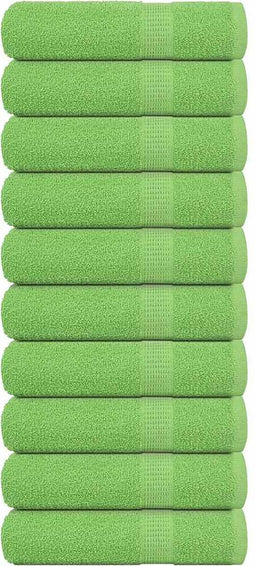 vidaXL - Handdoeken - 10 - st - 50x100 - cm - 360 - g/m² - 100% - katoen - appelgroen