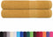vidaXL - Handdoeken - 2 - st - 100x200 - cm - 360 - g/m² - 100% - katoen - goudkleurig