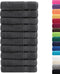 vidaXL - Handdoeken - SOLUND - 10 - st - 600 - g/m² - 100x150 - cm - antracietkleur