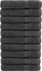 vidaXL - Handdoeken - SOLUND - 10 - st - 600 - g/m² - 100x200 - cm - antracietkleur