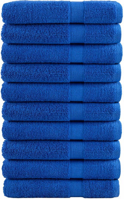 vidaXL - Handdoeken - SOLUND - 10 - st - 600 - g/m² - 100x200 - cm - blauw