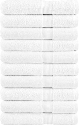 vidaXL - Handdoeken - SOLUND - 10 - st - 600 - g/m² - 100x200 - cm - wit