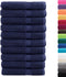 vidaXL - Handdoeken - SOLUND - 10 - st - 600 - g/m² - 100x200 - cm - marineblauw