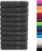 vidaXL - Handdoeken - SOLUND - 10 - st - 600 - g/m² - 100x200 - cm - antracietkleur