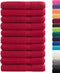 vidaXL - Handdoeken - SOLUND - 10 - st - 600 - g/m² - 100x200 - cm - rood