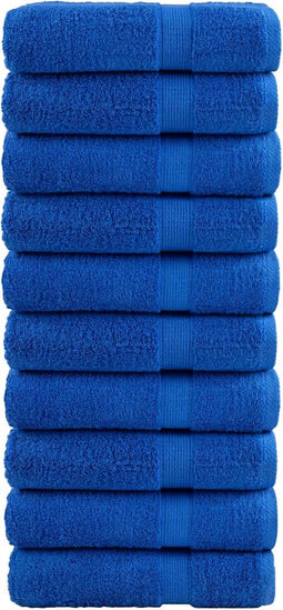 vidaXL - Handdoeken - SOLUND - 10 - st - 600 - g/m² - 50x100 - cm - blauw