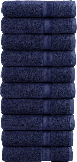 vidaXL - Handdoeken - SOLUND - 10 - st - 600 - g/m² - 50x100 - cm - marineblauw