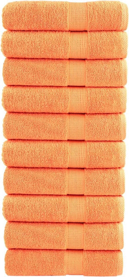 vidaXL - Handdoeken - SOLUND - 10 - st - 600 - g/m² - 50x100 - cm - oranje