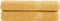 vidaXL - Handdoeken - SOLUND - 2 - st - 600 - g/m² - 100x200 - cm - goudkleurig