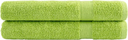 vidaXL - Handdoeken - SOLUND - 2 - st - 600 - g/m² - 100x200 - cm - appelgroen