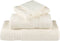 vidaXL - Handdoeken - SOLUND - 2 - st - 600 - g/m² - 100x200 - cm - crèmekleurig