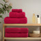 vidaXL - Handdoeken - SOLUND - 2 - st - 600 - g/m² - 100x200 - cm - rood