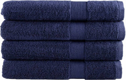 vidaXL - Handdoeken - SOLUND - 4 - st - 600 - g/m² - 100x200 - cm - marineblauw
