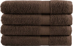 vidaXL - Handdoeken - SOLUND - 4 - st - 600 - g/m² - 100x200 - cm - bruin