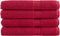 vidaXL - Handdoeken - SOLUND - 4 - st - 600 - g/m² - 100x200 - cm - rood