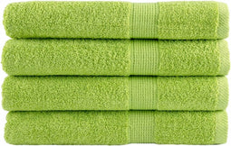 vidaXL - Handdoeken - SOLUND - 4 - st - 600 - g/m² - 100x200 - cm - appelgroen