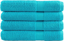 vidaXL - Handdoeken - SOLUND - 4 - st - 600 - g/m² - 100x200 - cm - turquoise