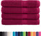 vidaXL - Handdoeken - SOLUND - 4 - st - 600 - g/m² - 100x200 - cm - bordeauxrood