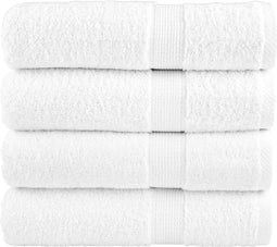 vidaXL - Handdoeken - SOLUND - 4 - st - 600 - g/m² - 50x100 - cm - wit