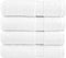 vidaXL - Handdoeken - SOLUND - 4 - st - 600 - g/m² - 50x100 - cm - wit