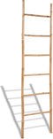 vidaXL - Handdoekenladder - met - 6 - sporten - bamboe