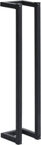 vidaXL - Handdoekenrek - 12,5x12,5x60 - cm - ijzer - zwart