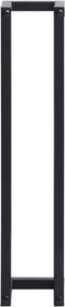 vidaXL - Handdoekenrek - 12,5x12,5x60 - cm - ijzer - zwart